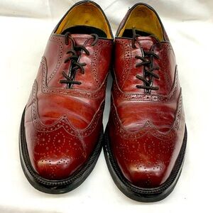 French Shriners Men's Burgundy Leather loafers men sz 12m